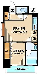 リリエンベルグ目白壱番館 1DKの間取図画像