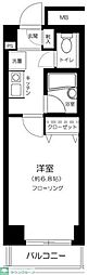 メゾンエクレーレ新宿西戸山 1Kの間取図画像