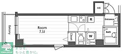 ガーラ新宿下落合 1Kの間取図画像