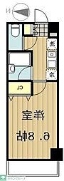 メゾンエクレーレ新宿西戸山 1Kの間取図画像