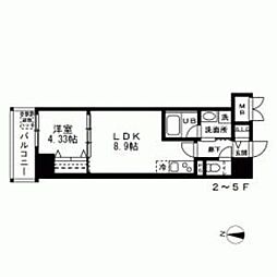 LABELJOUR錦糸町 1LDKの間取図画像