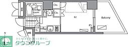 レジディア目白2 1Kの間取図画像