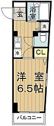 トーシンフェニックス市谷柳町 1Kの間取図画像