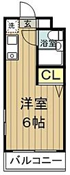 スカイコート新宿落合5 ワンルームの間取図画像