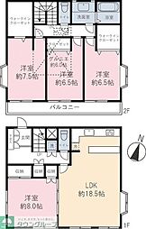 堀切一丁目貸家 1階4LDKの間取り