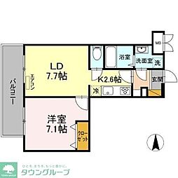 LIGHT  HOUSE 4階1LDKの間取り