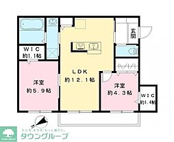 間取図画像 2LDK