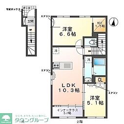 間取図画像 2LDK