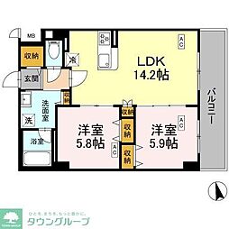 間取図画像 2LDK