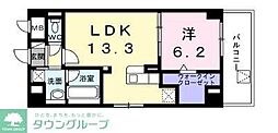 Y's STATE 天王台 1LDKの間取図画像