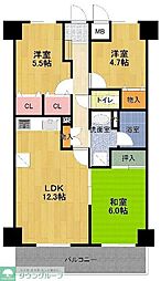 エクセラン三郷 3LDKの間取図画像