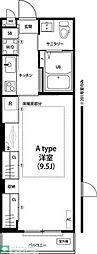リブリ・白山EAST 1Kの間取図画像