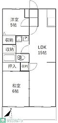 アルシュM 2LDKの間取図画像