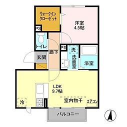 ピラタス15 1LDKの間取図画像