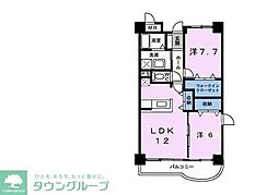 ベルクレーヌ21 2LDKの間取図画像