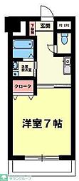 宇田川柏ビル 1Kの間取図画像