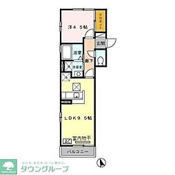 サンモールＴＭ 1階1LDKの間取り