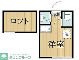 東京メトロ丸ノ内線 南阿佐ケ谷駅 徒歩9分の賃貸アパート 1階ワンルームの間取り