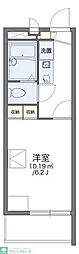 レオパレスさくらブリッサ 2階1Kの間取り