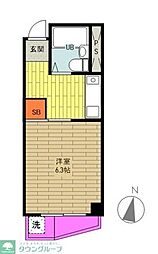 リバーサイド藤 3階1Kの間取り