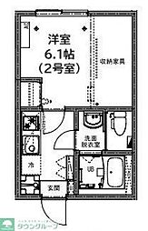 KEIAI RESIDENCE 東村山 2階1Kの間取り