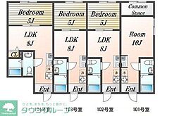 carpe恋ヶ窪 1階ワンルームの間取り