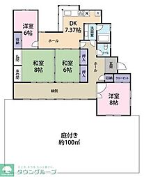 上荻3丁目戸建 1階4DKの間取り