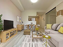 都の森II 201 2階2SLDKのリビング/ダイニング