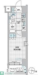 プレミアムフラットひばりヶ丘駅前 5階1Kの間取り