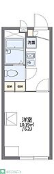 レオパレスHOYA 1Kの間取図画像