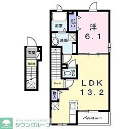 グリシーズ 1LDKの間取図画像