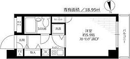 コンフォール花小金井 1Kの間取図画像