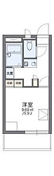 レオパレスサンフローラ2 1Kの間取図画像