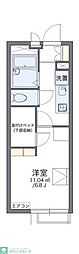 レオパレスグリーン 1Kの間取図画像