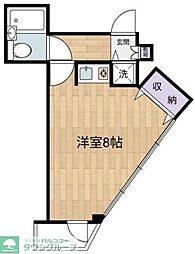 いづみマンション一ツ橋 ワンルームの間取図画像