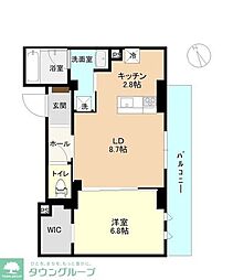 西東京市富士町4丁目マンション 1LDKの間取図画像