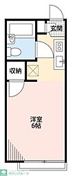スリーゼ花小金井 ワンルームの間取図画像