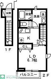 MNB HOUSE 1Kの間取図画像