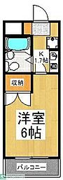 ストーンハイム 1Kの間取図画像