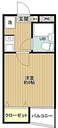 フェニックスマンション小金井 1Kの間取図画像