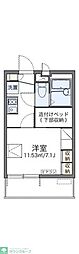 レオパレス春美II 1階1Kの間取り