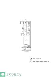 RELUXIA GRANDE 川崎大師公園 1Kの間取図画像