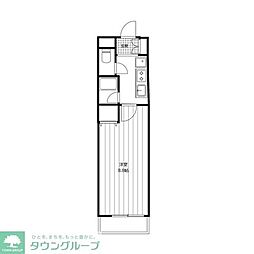 コンフォールマツダ 1Kの間取図画像
