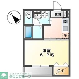 A.C.Grandage 1Kの間取図画像