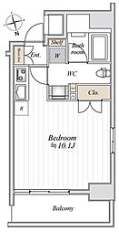 Ti-KAWASAKI ワンルームの間取図画像