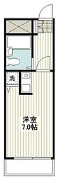 ライオンズガーデン川崎 ワンルームの間取図画像