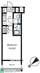 ARCOBALENOKAWASAKI 1Kの間取図画像
