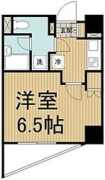 スパシエ川崎ウエスト 1Kの間取図画像