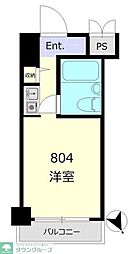 クリオ鶴見ファースト ワンルームの間取図画像