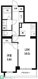 アーバンパーク蒲田南1 1LDKの間取図画像